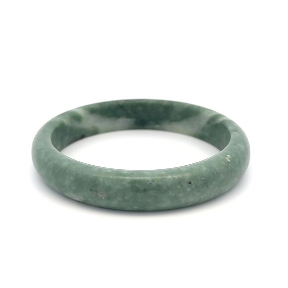 Natural Jade Gemstone Bangle Bracelet Size 7.5 inches - Picture 8 of 10
